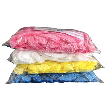 

400PCS Disposable Non-Woven Cap Thick Non-Woven Dust-Proof Strip Hat Cap Hood Beauty Salon Cap Protection Mushroom Cap