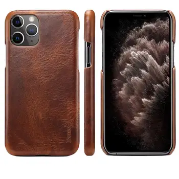 

Real Genuine Leather Phone Case For iPhone 11 Pro Case Shockproof Armor Cover For iPhone 11 Pro Max Case iphone 11 Cover Coque