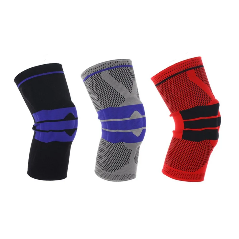

1 PCS Fitness Running Knee Support Protect Sport Braces Kneepad Elastic Nylon Silicon Padded Gym Compression Knee Pad Sleeve