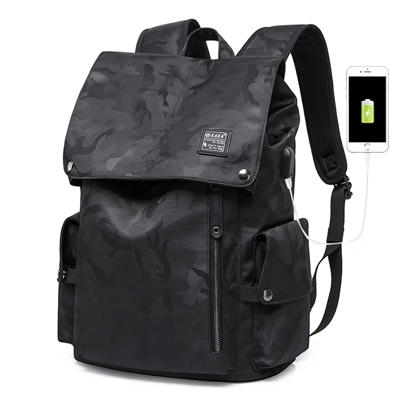 

New spring and summer travel men's tide bag multi-function Oxford backpack men's backpack multi-layer storage bag
