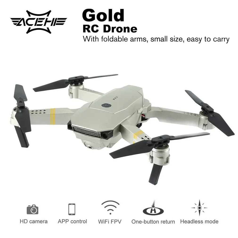 2,4 Ghz wifi FPV складной Радиоуправляемый Дрон с 720 P/1080 P HD камерой, удерживающий высоту, Безголовый режим, радиоуправляемая модель самолета RTF