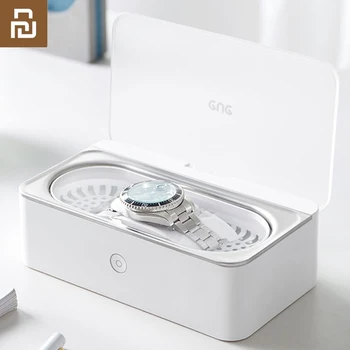 

New Youpin EUE Ultrasonic Cleaner Jewelry Glasses Watchband Cleaning Four-step timing 20W high power ultrasonic cleaning