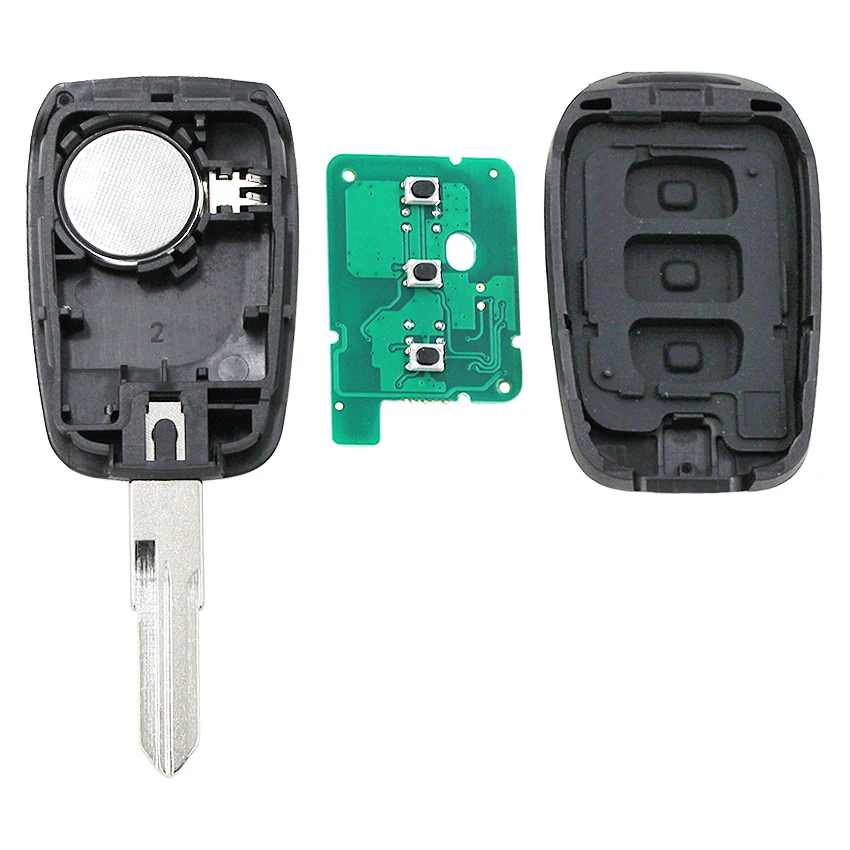 3 кнопки дистанционного ключа автомобиля 433 МГц 4A PCF7961M чип для Renault Duster Dokker Twingo 3 Clio 4 trafc Master 3 Logan Sandereo VAC102