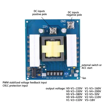 

1000W DC 12V/24V High Frequency Power Inverter Board High Frequency Module Board DC-AC Converter U4LB