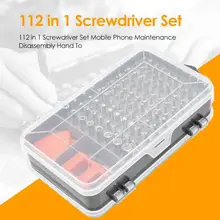112 in 1 Hand Tool Set Screwdriver Set Mobile Phone Maintenance Disassembly Hand Tool Mobile Phone Repair Tools Kit