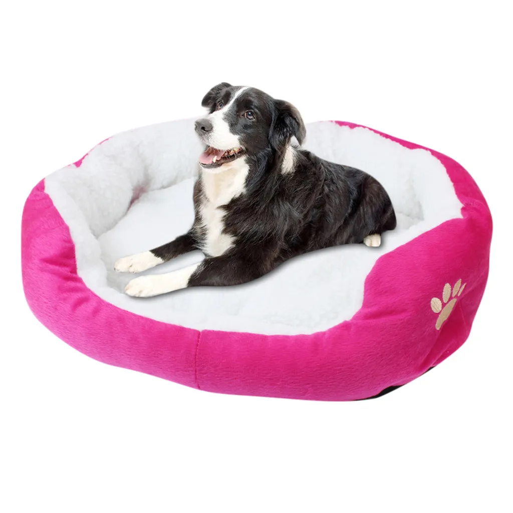 Dog Bed Pet Dog Puppy Cat Fleece Warm Bed House Plush Cozy  Mat Pad legowisko dla psa cat bed лежанка для собак