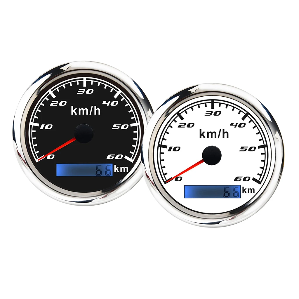 316 Stainless Steel L Bezel  85mm(3/8'') GPS Speedometer Gauge Odometer  for ATV  Motorcycle Marine Boat