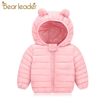 

Bear Leader Kids Clothing 1-5 Years Children Winter Costumes Kids Boys Solid Down Lovely Parkas Girls Baby Cartoon Outerwear
