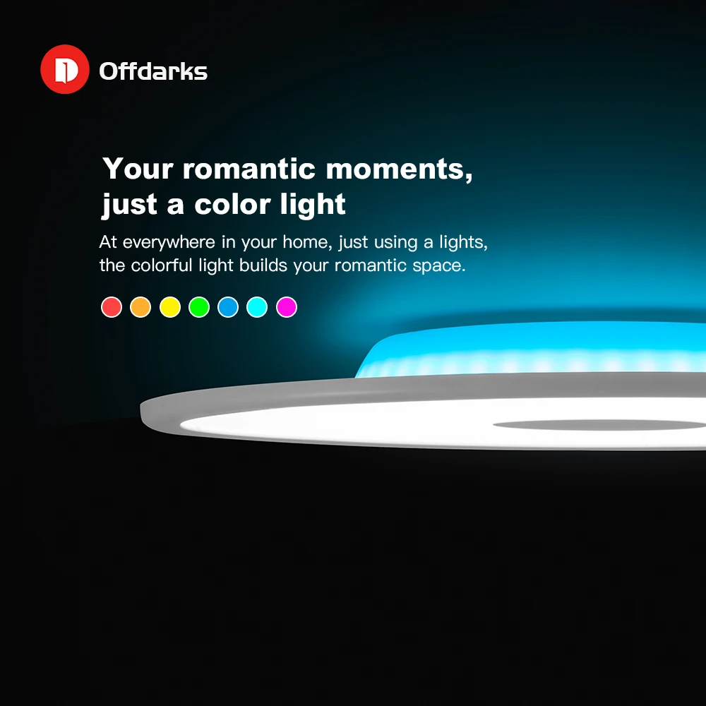 Современный светодиодный потолочный светильник RGB с затемнением bluetooth динамик 36 Вт управление через приложение для гостиной спальни умный потолочный светильник 90-265 в