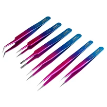 6 в 1 промышленный Пинцет из нержавеющей стали прямой изогнутый кончик прецизионные щипцы для мобильного телефона электронный ремонт ручные инструменты