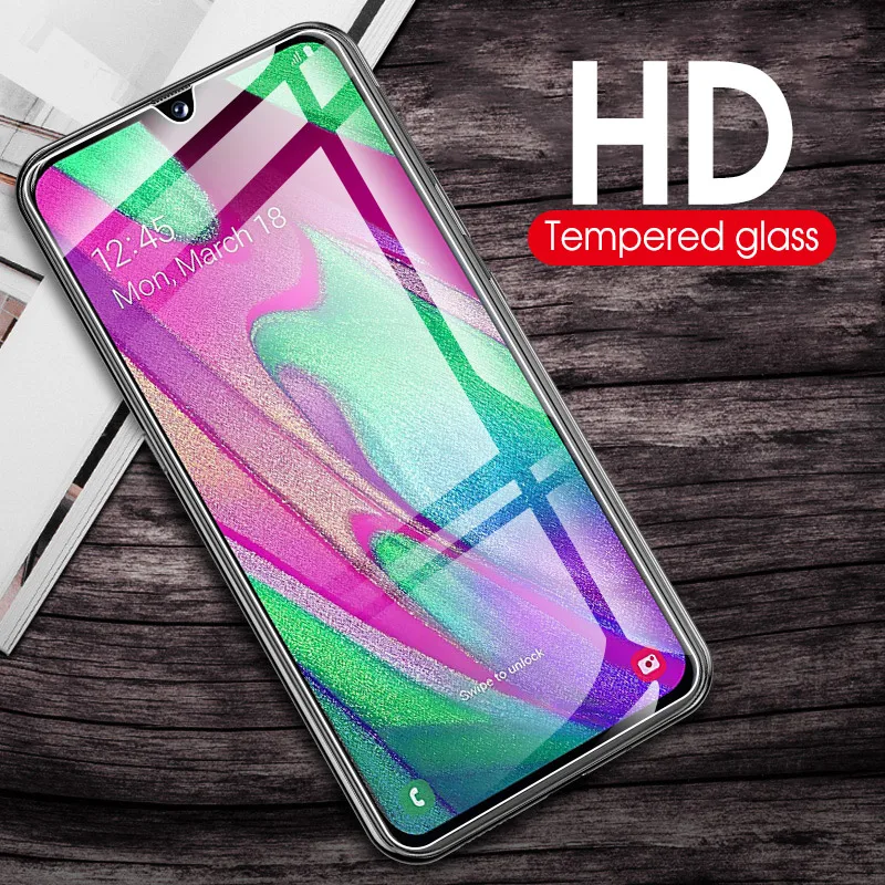 Защита 9H закаленное стекло для samsung Galaxy M10 M20 M30 полноэкранная пленка A30 A50 A10 A40 A60 A70