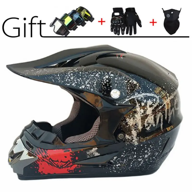 Motocross Full Face Helmets Motorcycle Downhill Dirt Bike Classic Style 