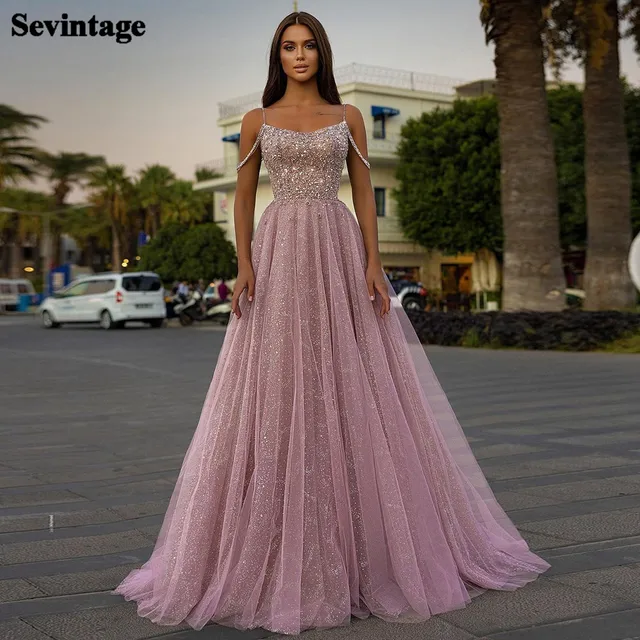 Sevintage Blush Pink Bling Tulle 