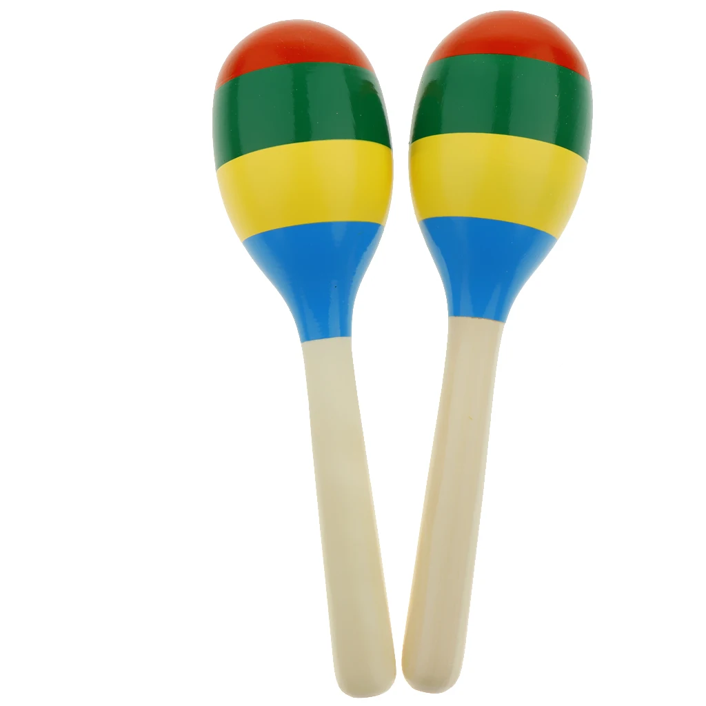1 Pair Maraca Sand Hammer Shaker for Baby Kids Children Music Early Educational Toys