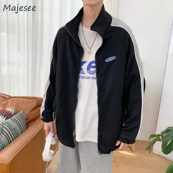 

Winter Clothes Men Jacket Plus Size Casual Loose Harajuku Simple Mens Jackets and Coats Black Long Coat Streetwear Thicker Warm