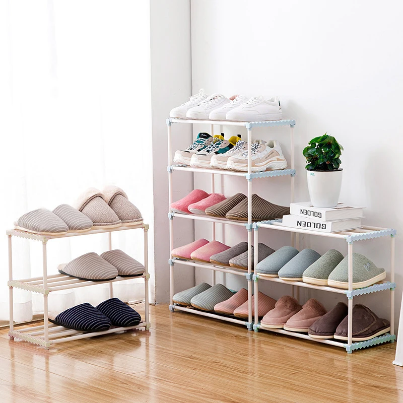 Пылезащитный шкафы для обуви обувь стеллаж органайзер для дома Спальня общежития обуви стеллажи для выставки товаров сделай сам Складная подставка для обуви Полка