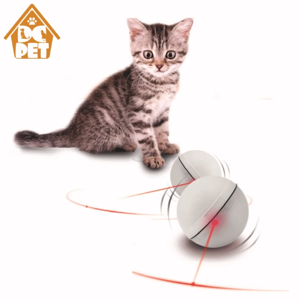 

LED flash rolling cat toys electric ball funny Pet toys electronic luminous Light Spot Teasing Cat Toys for small dogs puppys