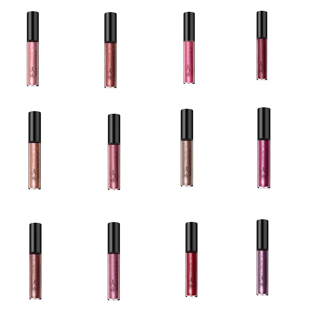 

Metallic Matte Lip Gloss Liquid Lipstick Makeup Lips Paint Stain Long Lasting Tint Lip Beauty Tools