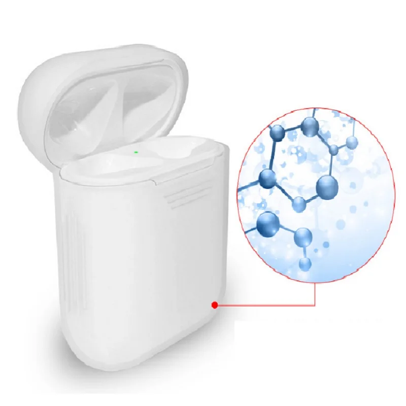 Силиконовый чехол для Airpods противоударный беспроводных Bluetooth наушников защитный