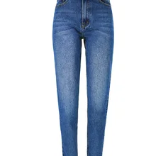 Для женщин новые с высокой талией свободные прямые джинсы девять минут Осень-зима улица Битник Джокер популярные мать Штаны