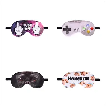 

1pc Sleeping Mask Blinders Eyeshade Travel Sleep Aids Eye Rest Lovely Soft Eyeshade Cover Shade Eye Patch Portable Blindfold
