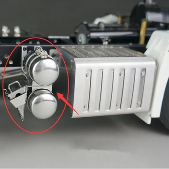 

Tamiya Tractor Trucks Frame Double Gas Tank Model For 1/14 RC Toy Truck TAMIYA BENZZ 3348 Actros Arocs Upgrade Parts Accessories