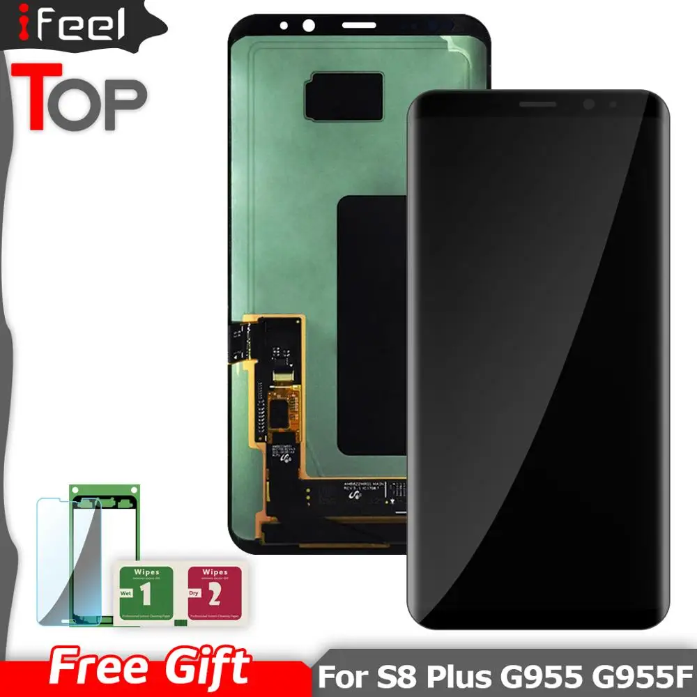 ЖК-дисплей Super AMOLED для Samsung Galaxy S8 + Plus G955 G955F G955A с сенсорным экраном и дигитайзером