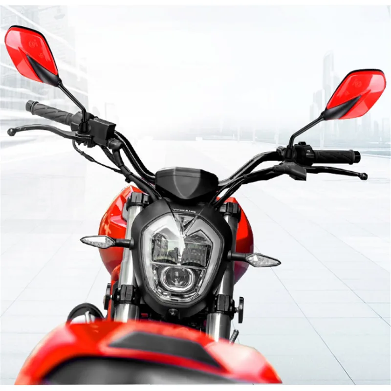 Красочные 8 мм 10 мм Винтовые moto зеркала заднего вида rbike части unviersal электрические moto зеркало заднего вида для мотоцикла аксессуары