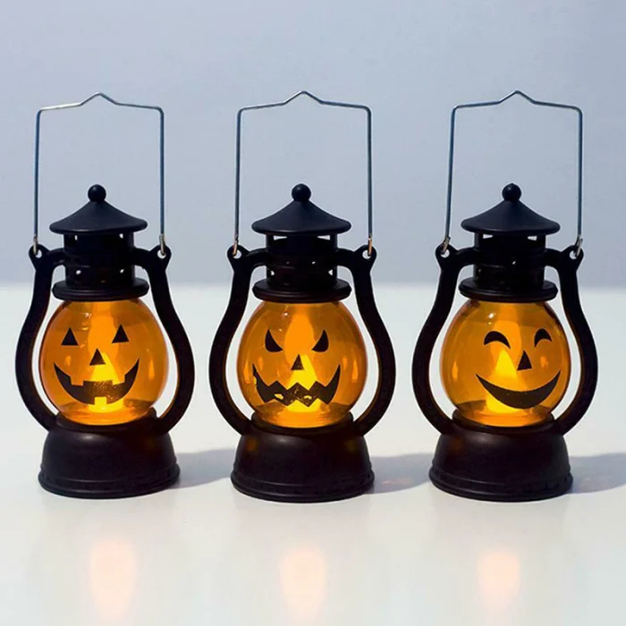 New Hot Halloween Decoration Paper LED Lantern Hanging Pumpkin Lamp Party Home Props SMD66