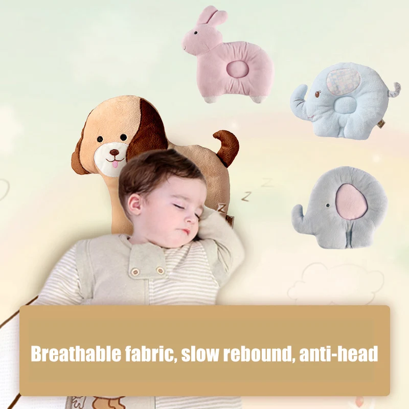 

2020 New Arrival Baby Newborn Infant Pillow Soft Cute Positioner Prevent Flat Head Anti Roll Protective Pillow AN88