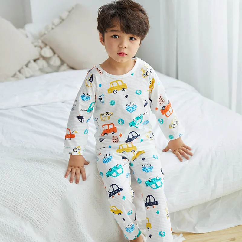 2020 Children Pajamas Set Pyjamas Kids Baby Sleepwear For Girls Boys Cartoon Casual Clothing Suit Half Sleeve Pijamas Infantil | Детская