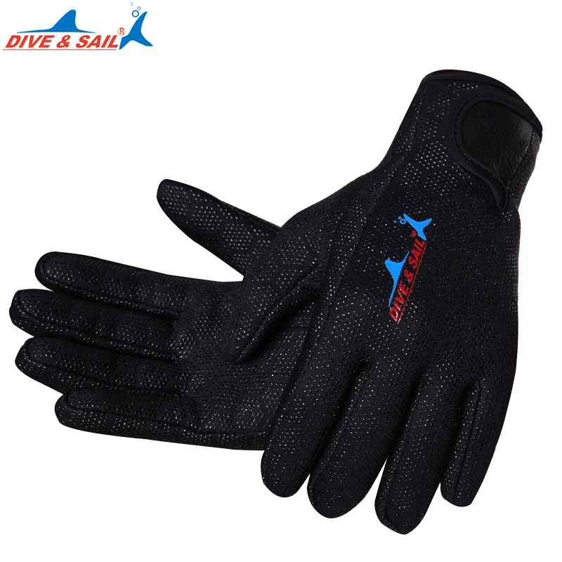 Men Women 1.5mm Neoprene Diving Gloves Full Finger Anstislip Scuba Spearfishing Gloves Warm Surfing Snorkeling Wetsuit Gloves