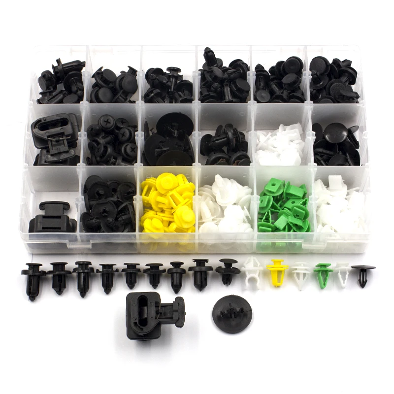 

Vehicle Front Bumper Seat Door Panel Engine Cover Locking Hooks & Clip Fastener Kit Push Retainer Rivet For Honda Car Accessries