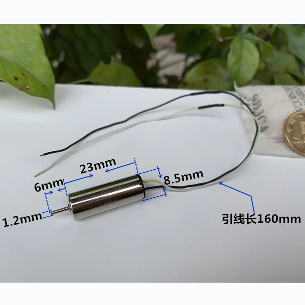 1PCS 8523 Coreless Motor 85*23mm DC 3V 3.7V 50000RPM Ultra-High Speed Strong Magnetic CW CCW 1.2mm Shaft Drone Quadcopter | Обустройство