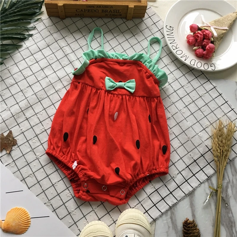 Tonytaobaby Летний Новый Женский Детский хлопковый арбуз| |