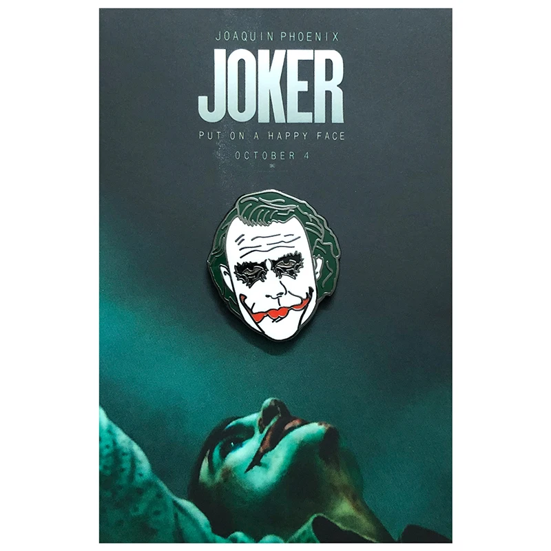 DC JOKER эмалированные булавки фильм ужасов Стивен Кинг это мы все плаваем здесь Pennywise значок брошь для женщин мужчин ювелирные изделия