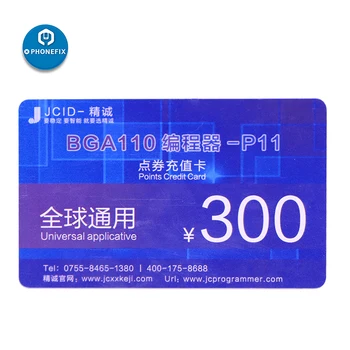 

Online Activation VIP Card 300 Credit Points for JC P11 P11F BGA110 Programmer Nand Flash Underlying Data Write in JC Software