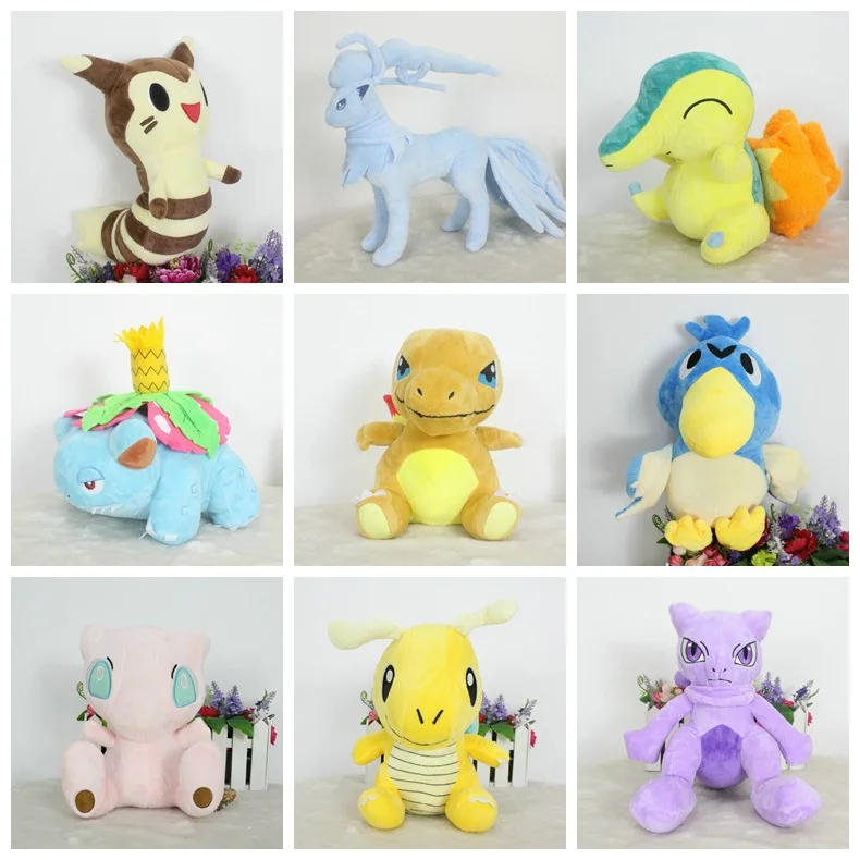 25-30 см плюшевая кукла Lapras Ninetales Bulbasaur lowbro с положительной энергией, аниме, мультяшная кукла, мягкая, милая, рождественский подарок для ребенка