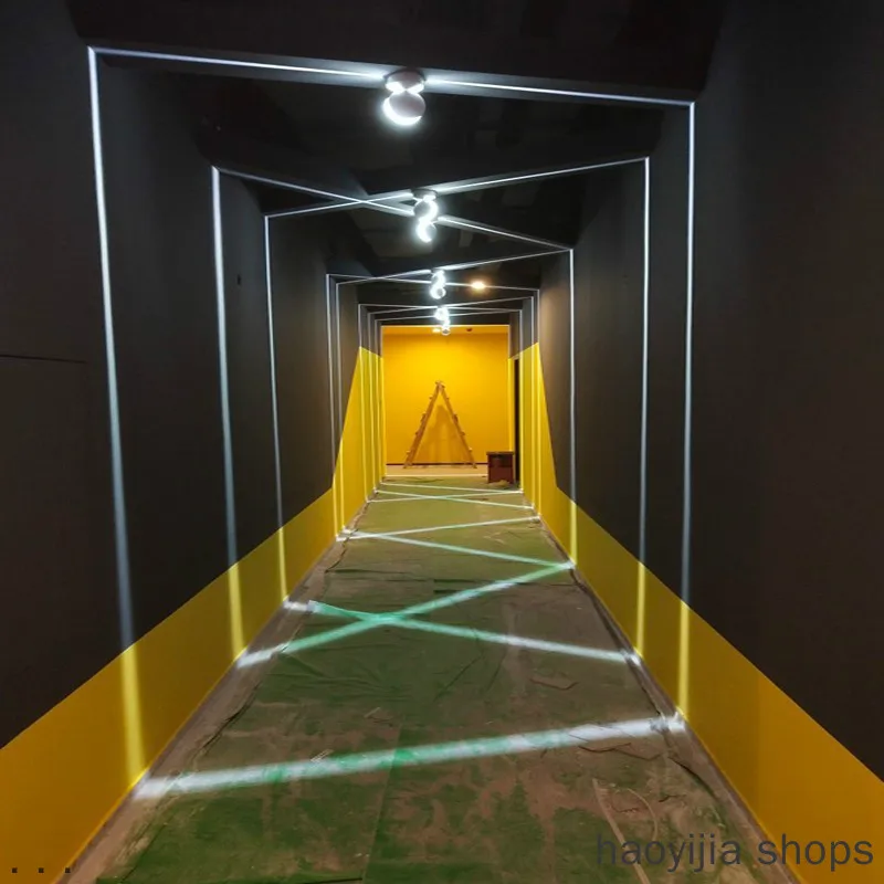 

New 360 Degree Ray Door Frame Wall Light Colorful Remote Corridor Light Fashionable for Hotel Aisle Bar Family LED Window Light