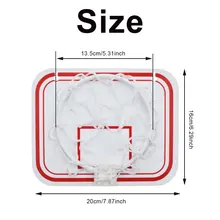 Mini Plastic Indoor Basketball Hoop Over Door Wall-Mount Kids Sports With Ball