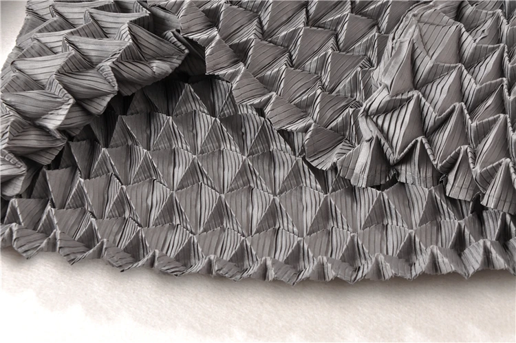 Горячая Miyake складное платье однотонное tтри четверти o-образным вырезом складное модное трехмерное плиссированное платье