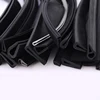 1 Meter U Channel Car Door Window Edge Guard Rubber Sealing Strip Weatherstrip Glass Edge Trim Shower Glass Door Seal Gaskets ► Photo 1/5