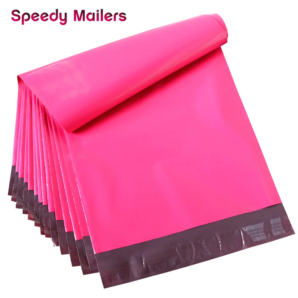 

Speedy Mailers 10x13 inch Poly Mailer Envelopes Rose Pink Poly Mailer Bags with Self Adhesive Self Sealing Plastic Packing Bags