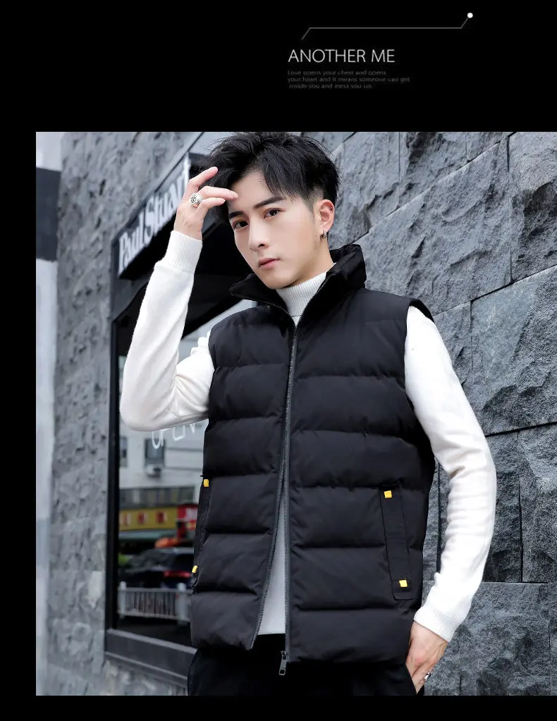 8XL Vest Coat Men 2019 Autumn Male Sleeveless Jacket Coat Winter Warm Waistcoat Padded Down Vest Men Brand MuLS Cloths Plus Size 8