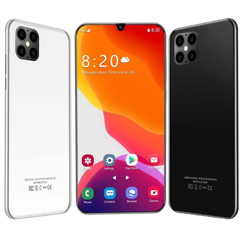 IP12 плюс мобильный телефон MTK6799 десять основных ОС 5G мобильных телефонов 6 7 8G
