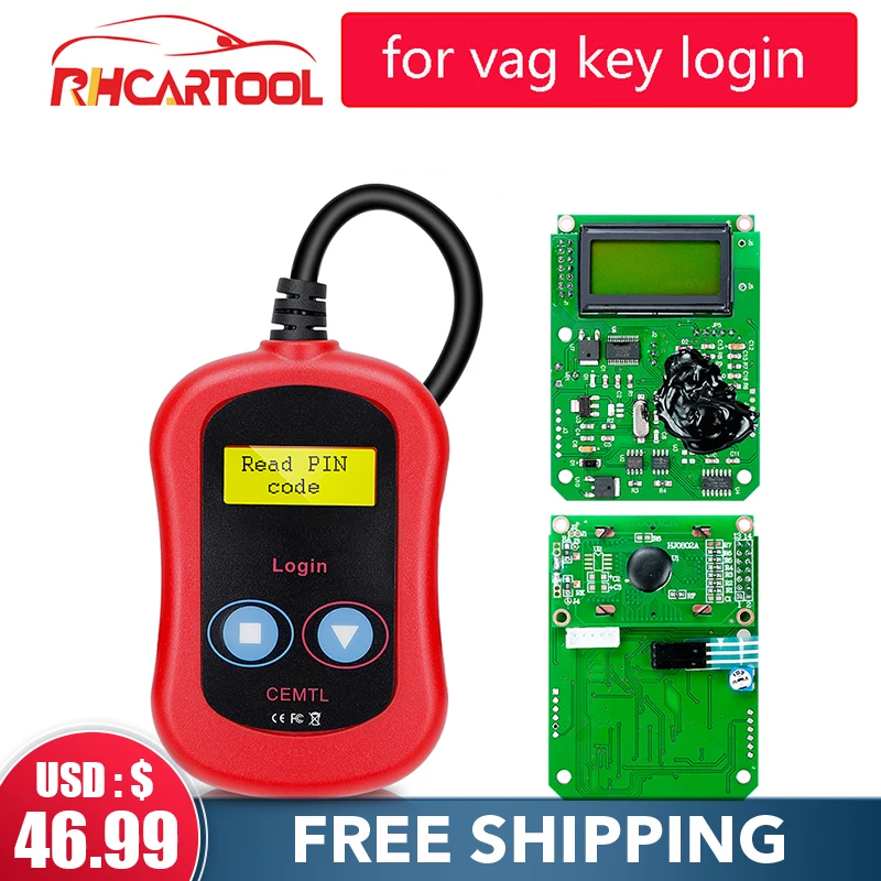 OBD2 Car accessories Pin Code Reader Auto Key Programmer OBD2 For Vag Key Login Car Diagnostic