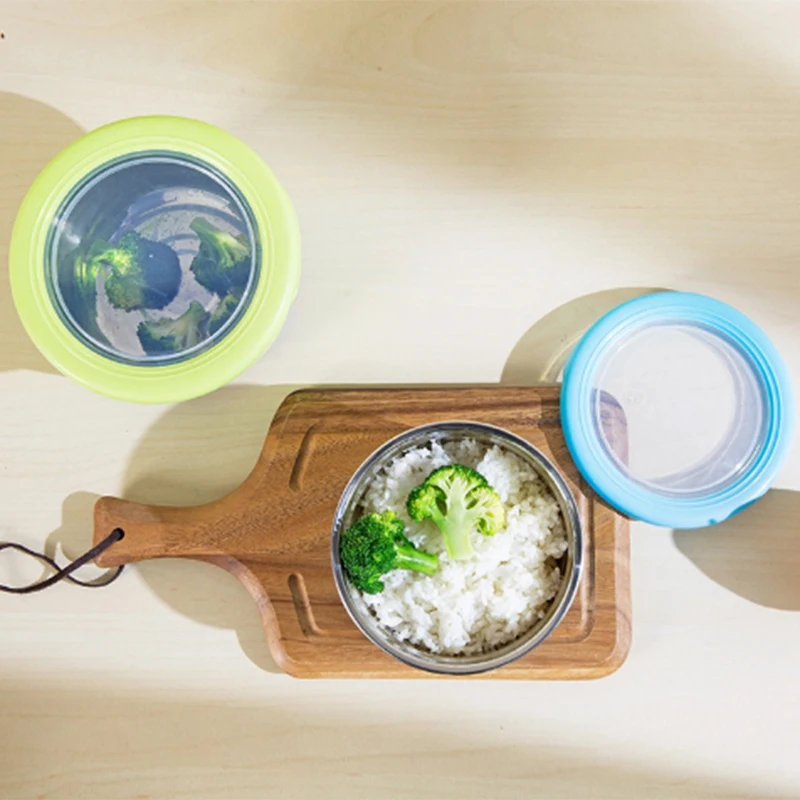 AFBC 6 шт. пластиковый уплотнительный ящик для хранения продуктов из нержавеющей стали вкладыш герметичная коробка для обеда овощей еда Сохранение Коробка для хранения свежий