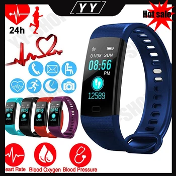 

Smart Watch Sports Fitness Activity Heart Rate Tracker Blood Pressure wristband IP67 Waterproof band Pedometer for IOS Android