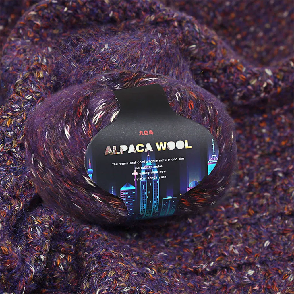 Красочные Alpacawool ручной вязки пальто свитер шарф линия в толстой шерстяной нити пряжи для ручного вязания шарф свитер