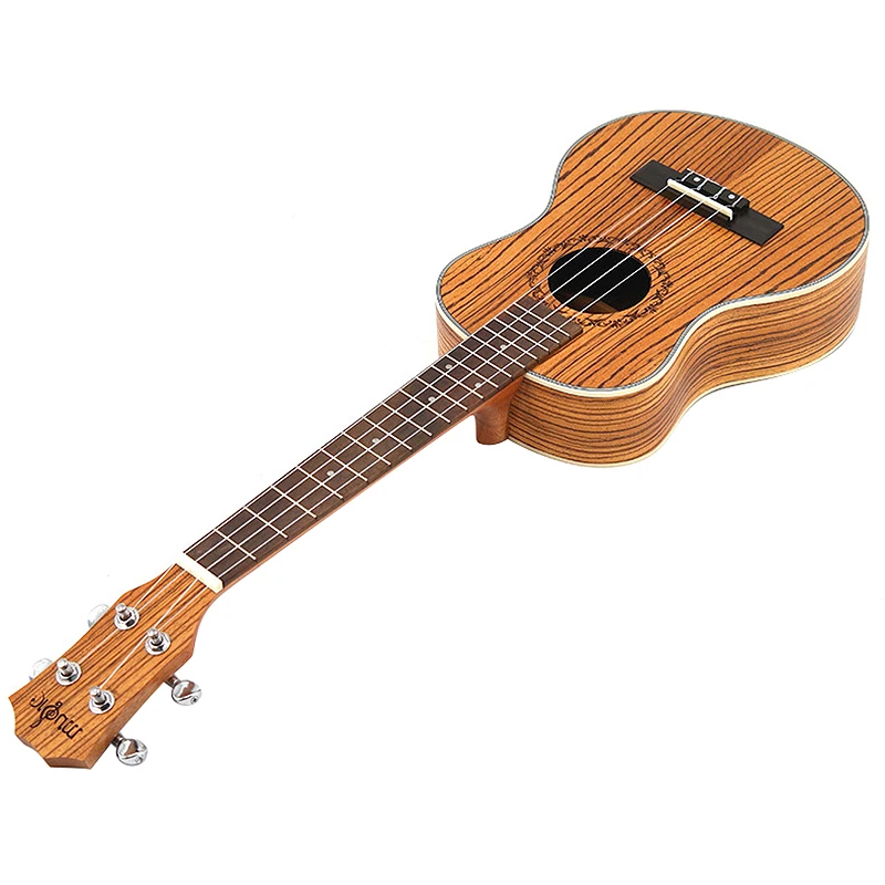 Акустический тенор Гавайские гитары укулеле Набор 26 дюймов Zebrawood Wood Ukelele 4 струны Гавайская гитара; музыкальные инструменты